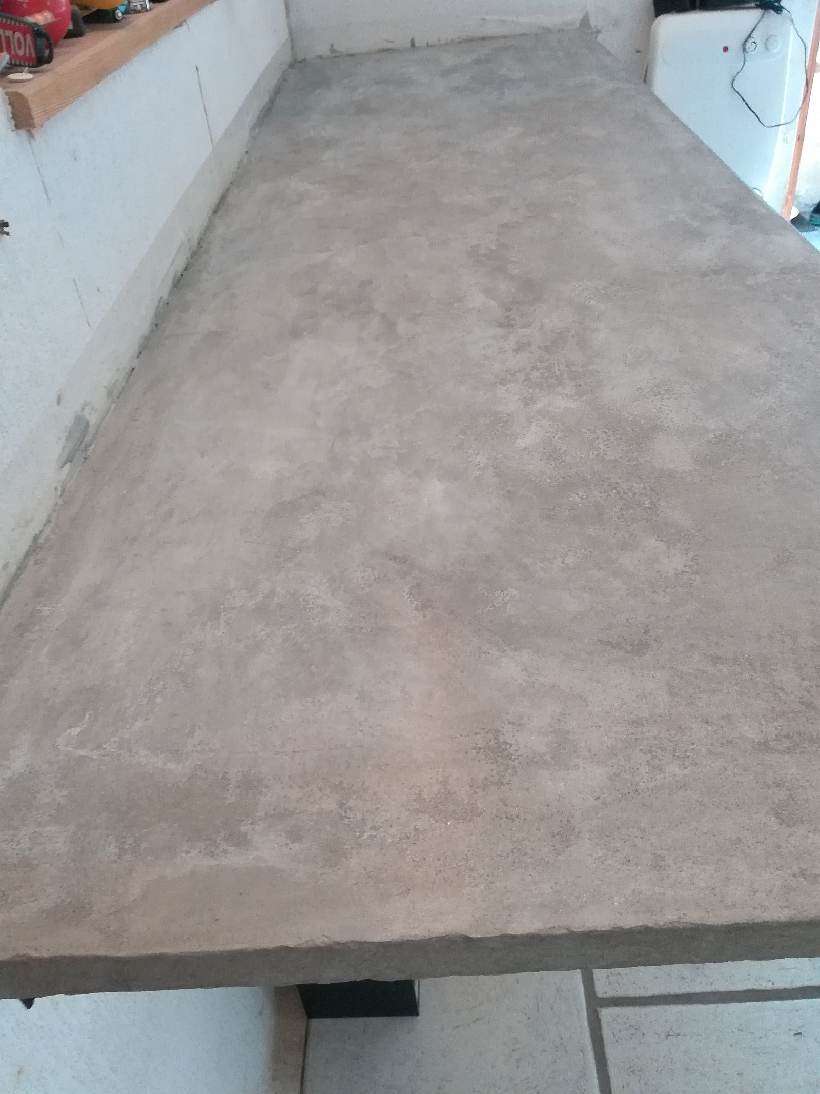 Beton strukturált mikrocement bevonati konyhapult